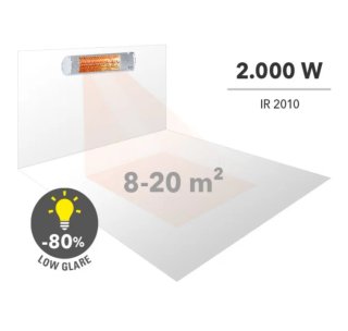 Calefactor exteriores Trotec IR 2010 2000W