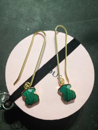 Pendientes Malaquita