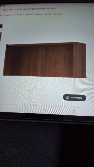 Altillo Estantería BILLY marrón efecto nogal  IKEA