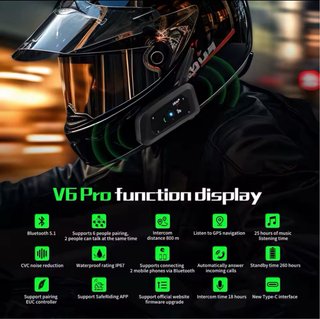 Intercomunicador Moto EJEAS V6 Pro+ Doble
