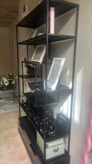 Estantería Moderna Negra Metálica