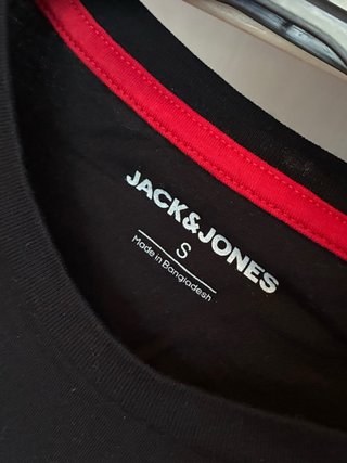 T-shirt Nera Con Motivo Jack & Jones