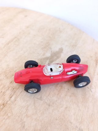 Scalextric Exin Cooper rojo coche guia fija slot