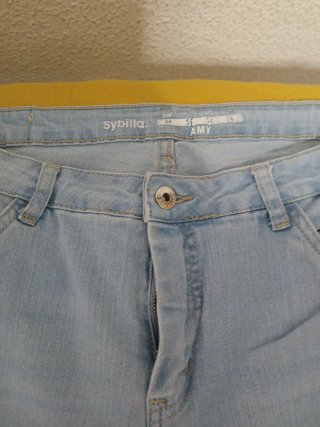 Pantalón Jeans Mujer Rotos Azul