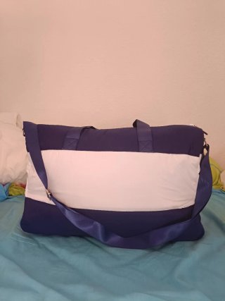 Moschino Fragrances Quilted Blue Duffle Bag Weeken