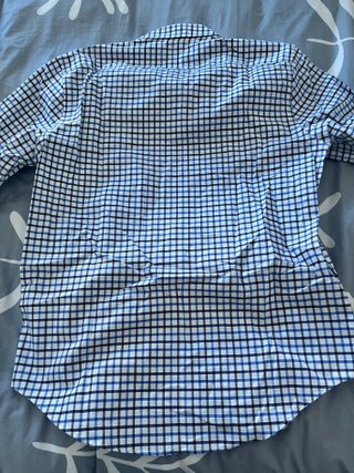 Camisa PdH cuadros anchos azules y blancos