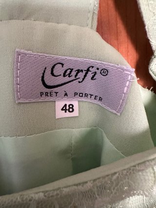 Vestido verde con volantes