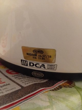 Casco de moto Premier blanco