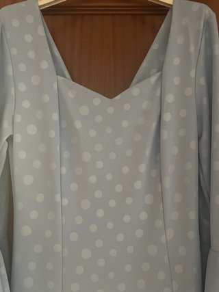 Vestido Flamenca Azul Nuevo Talla M