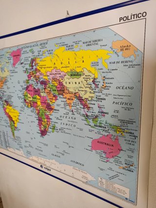Mapa Mundi Político Edigol 130 x 100 cm