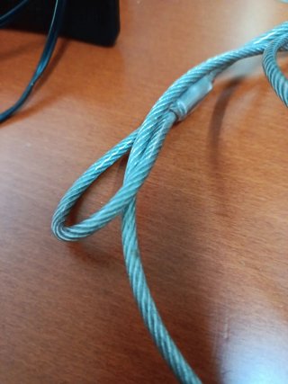 Cable de seguridad para portátil con 2 llaves