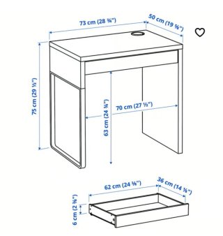 Escritorio Ikea Micke Blanco