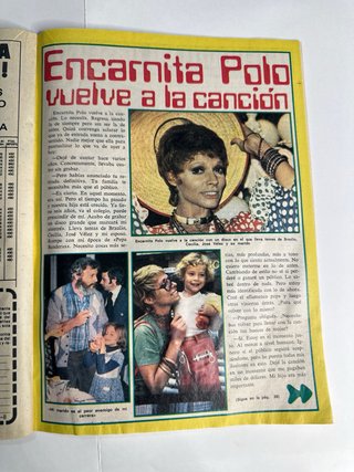 Revista Pronto Numero 236 1986. Camilo Sesto
