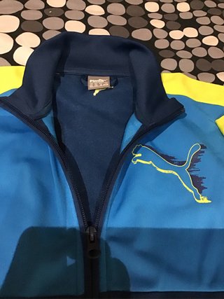 Chaqueta Puma Vintage Talla S Azul y Amarillo