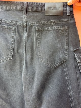 Pantaloni cargo The Attico neri taglia 28