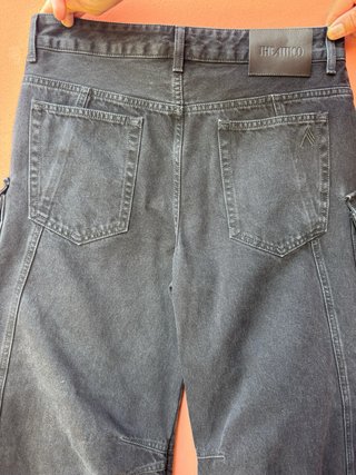 Pantaloni cargo The Attico neri taglia 28