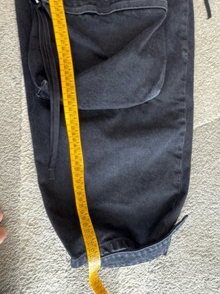 Pantaloni cargo The Attico neri taglia 28