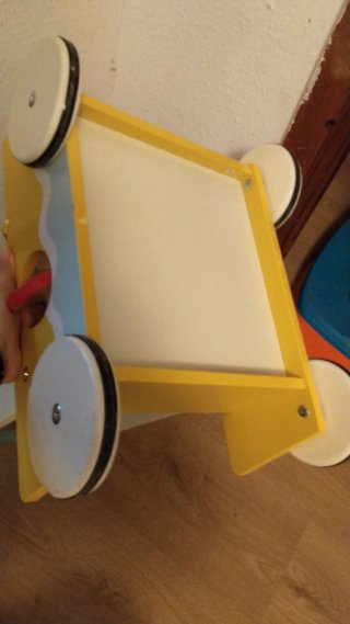 Carrito correpasillos de madera náutico