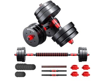 Set de mancuernas ajustables.