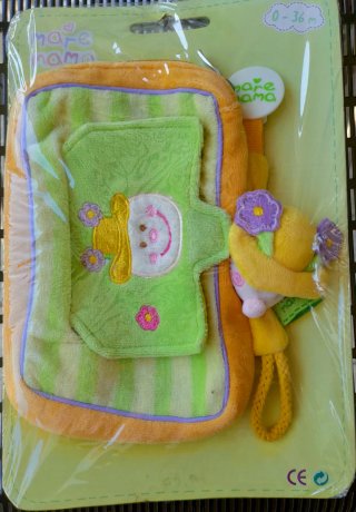 Funda toallitas y enganche chupete bebé
