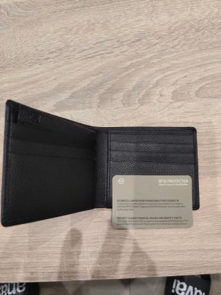 Cartera Piquadro Piel Negra Hombre