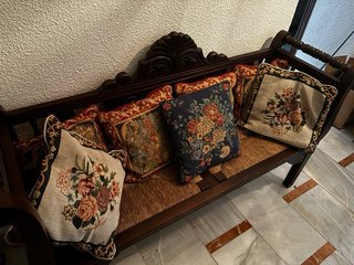 Banco de madera estilo rústico