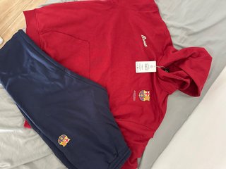 Conjunto Chandal FC Barcelona Rojo y Azul