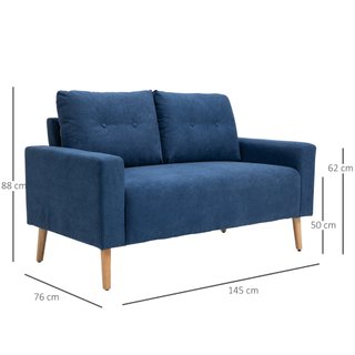 Divano 2 Posti Moderno e Trapuntato Stile Nordico