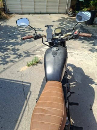 Moto Hanway 125 Naked Negra/Marrón