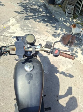 Moto Hanway 125 Naked Negra/Marrón