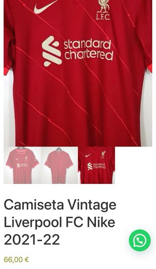 Camiseta Liverpool FC Talla M niño 147/158