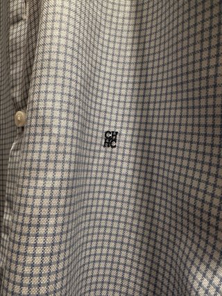 Camisa Carolina Herrera cuadros azul/blanco Talla