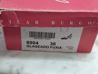 Zapatos evento fuxia Pilar Burgos Talla 36