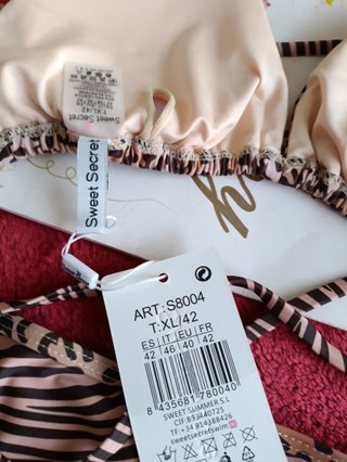Bikini animal print forrado nuevo Talla 42