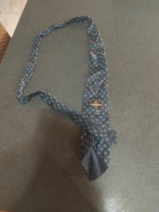 Cravatta Valentino Uomo Fantasia Blu Oro