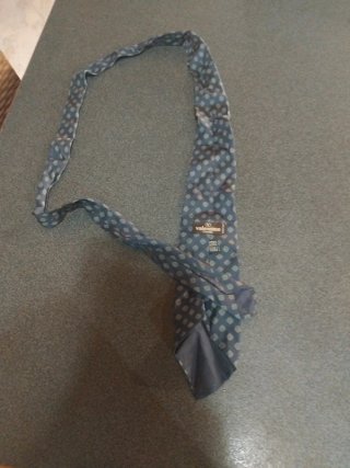 Cravatta Valentino Uomo Fantasia Blu Oro