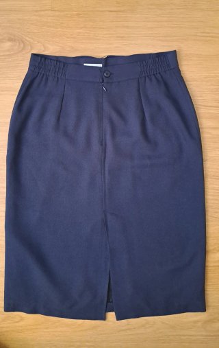 Falda vintage azul