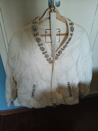 Plumas blanco/dorado, 1 puesta