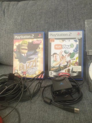Lote Playstation 2 Slim scph-75004 con extras