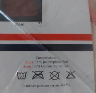 Tappeto Bagno  rosa Fantasia Foglie 50x80 cm