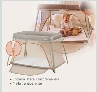 Lionelo ALICE Cuna 3en1 Parque hasta 15 kg