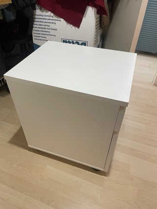 Cajonera IKEA MALM blanca con ruedas