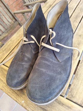 Zapatos de piel hombre vuelta azul