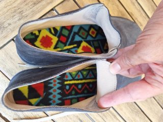 Zapatos de piel hombre vuelta azul