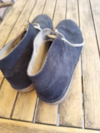 Zapatos de piel hombre vuelta azul