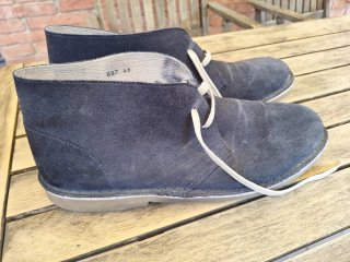 Zapatos de piel hombre vuelta azul