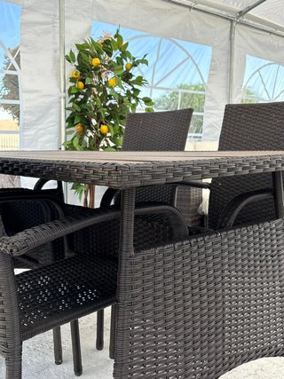 Mesa ratán con 4 sillas Nuevo - Envio Gratis