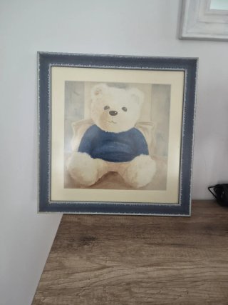 Cuadro infantil oso peluche