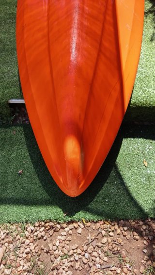Kayak Doble Naranja con Remos y Chalecos