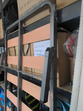 Somier con patas plegables